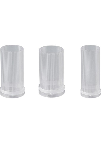 3x El Yapımı Uzun Kutuplu Mum Kalıplar Silindir Kaburga Mum Yapımı Aracı Diy (Yurt Dışından)