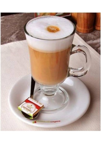 Irish 55141 Ayaklı Kulplu Latte Bardağı 6lı