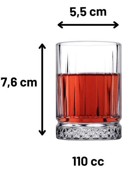 520442 Elysia Kahve Yanı Su Bardağı 110cc - 6 Adet