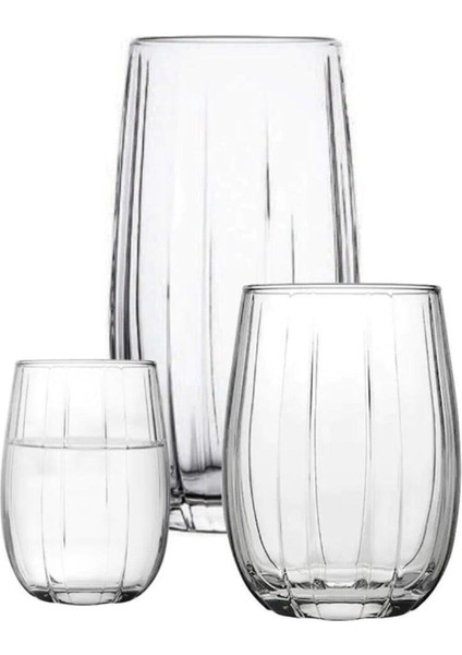 Linka 18 Parça Su Meşrubat Kahve Yanı Bardağı Takımı Seti