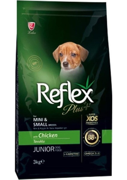 Plus Mini ve Küçük Irk Tavuklu Yavru Köpek Maması 3kg