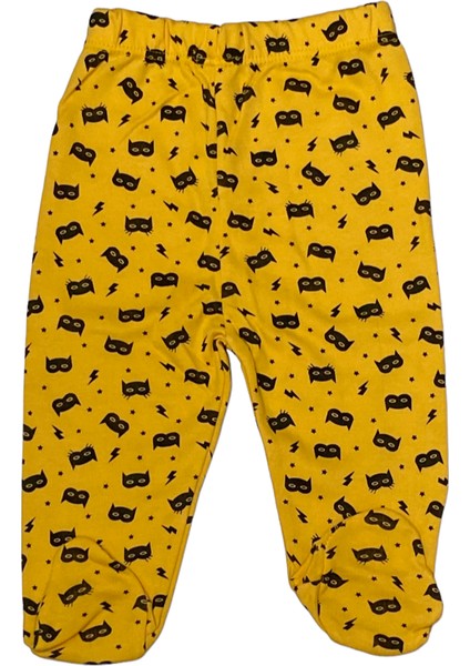 Bebe Batman Figürlü Patikli Pijama Altı