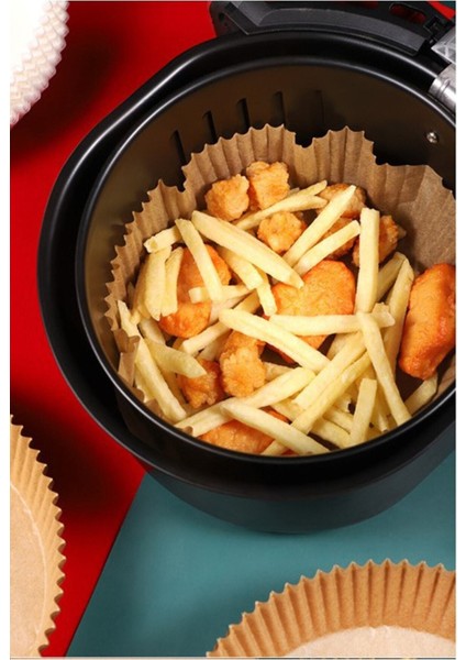 Airfryer (Hava Fritözü) Fritöz Pişirme Kağıdı - 50 Adet 16cm - 50adet Soyakca-Pişirme Kağıd