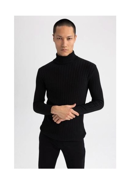 Regular Fit Boğazlı Triko Kazak Z9566AZ22AU modelleri