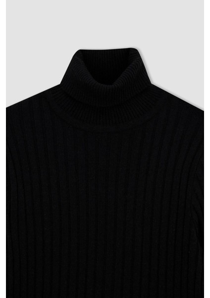 Regular Fit Boğazlı Triko Kazak Z9566AZ22AU