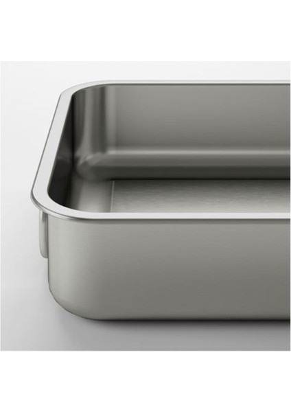 Koncıs Fırın Kabı Paslanmaz Çelik 26x20 Cm - Yemek Pasta Kek Pişirme modelleri