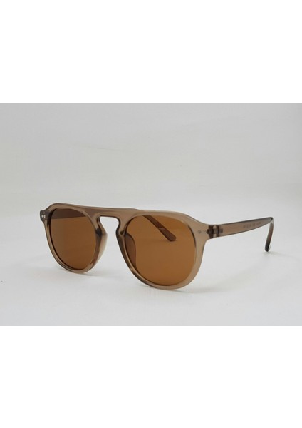 Oval Kahverengi Çerçeve Kahverengi Cam Unisex Güneş Gözlüğü 2021 25 46-20-140