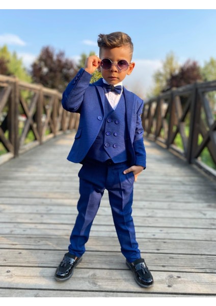 Indigo Beş Parça Erkek Çocuk Takım Elbise