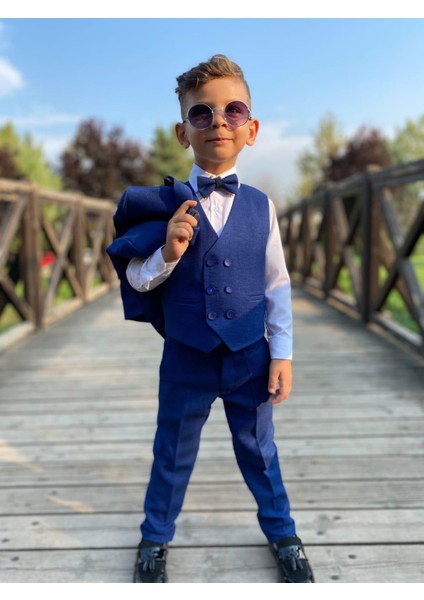 Indigo Beş Parça Erkek Çocuk Takım Elbise fiyatları