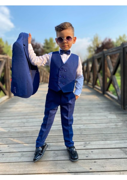 Indigo Beş Parça Erkek Çocuk Takım Elbise modelleri
