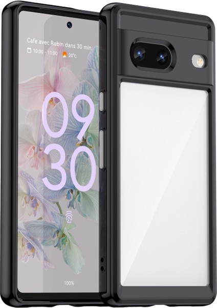 Google Pixel 7 Shield Serisi Darbeye Dayanıklı Yarı Esnek Plastik Tpu Kılıf - AL8100