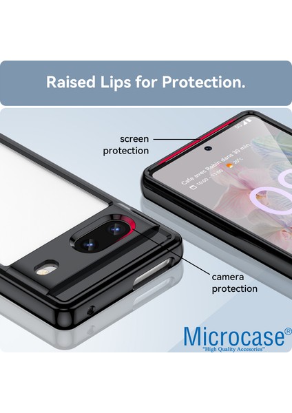 Google Pixel 7 Shield Serisi Darbeye Dayanıklı Yarı Esnek Plastik Tpu Kılıf - AL8100 fırsatları