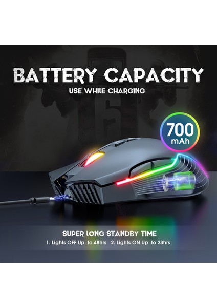 Kablosuz Oyun Fare Büyük Ergonomik+ Pc USB 2.0 Alıcı(Yurt Dışından) fırsatları