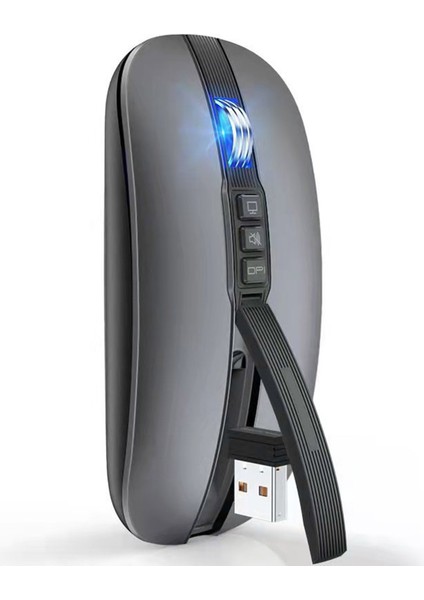 2.4g Kablosuz Çift Modlu 5 Tuş Kablosuz Ergonomik Fare(Yurt Dışından)