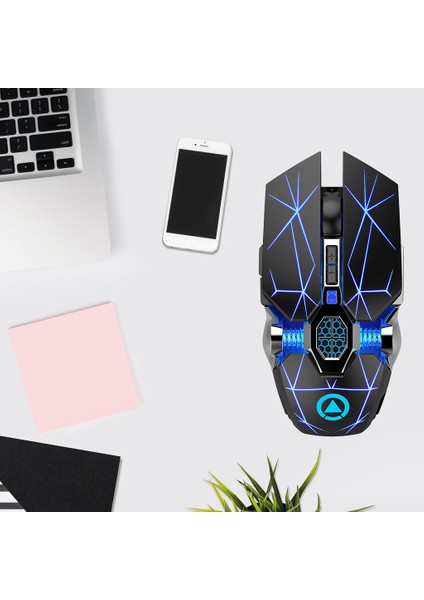 A7 Şarj Edilebilir Kablosuz Sessiz Fare Ergonomik Fare(Yurt Dışından)