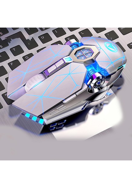 A7 Şarj Edilebilir Kablosuz Sessiz Fare Ergonomik Fare(Yurt Dışından)