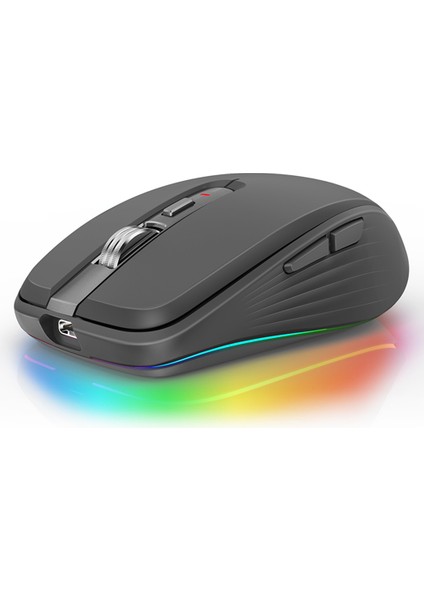 Optik 7 Düğme 2400DPI Ergonomik Rgb Çift Modlu Kablosuz Fare(Yurt Dışından)