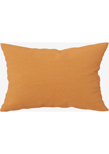 Washed Linen Keten Yastık Kılıfı 2'li Hardal 50x70