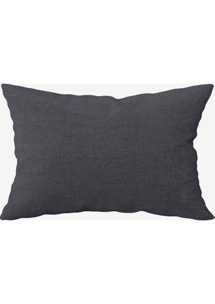 Washed Linen Keten Yastık Kılıfı 2'li Antrasit 50x70