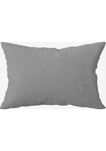 Washed Linen Keten Yastık Kılıfı 2'li Gri 50x70
