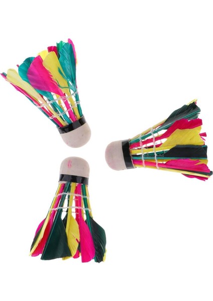 3 Adet Tüy Badminton Shuttlecocks Toplar (Yurt Dışından)