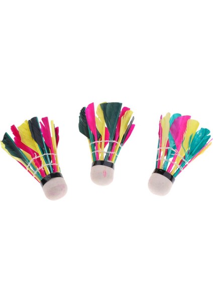 3 Adet Tüy Badminton Shuttlecocks Toplar (Yurt Dışından)