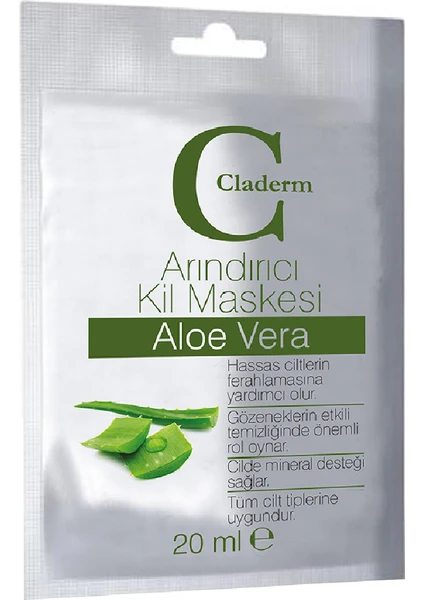 Kil Maskesi 20 ml Sachet  Aloe Vera