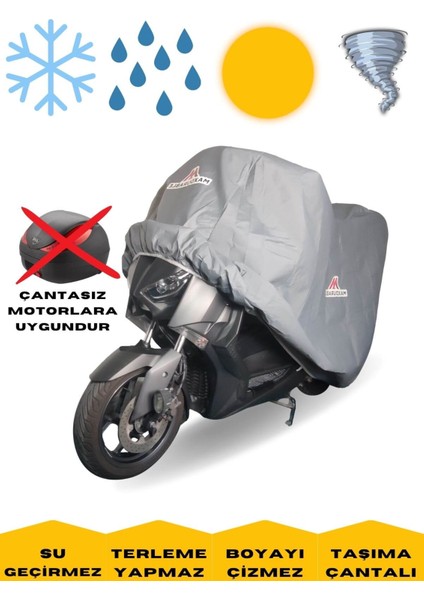 Voge Sr4 Maksi 350 Motor Brandası Çantasız Motorlara Uygun Su Geçirmez Motosiklet Brandası