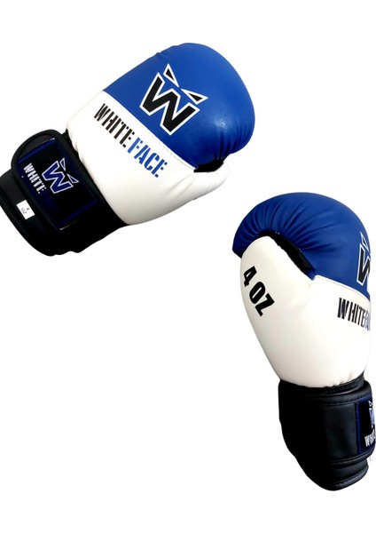 Whiteface Çocuk Boks-Kickboks Eldiveni 4 Oz (Mavi)