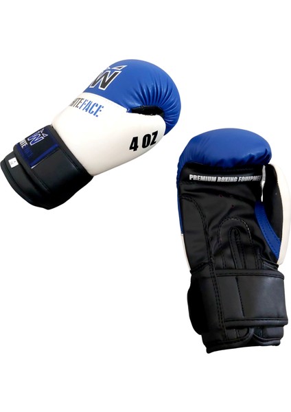 Whiteface Çocuk Boks-Kickboks Eldiveni 4 Oz (Mavi)