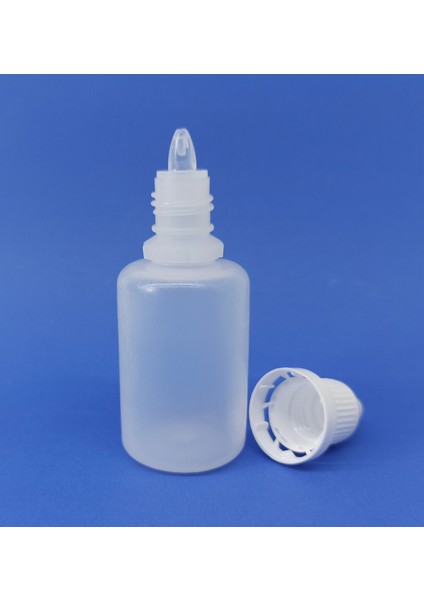 10 Adet Boş Plastik Likit Şişe Mürekkep-Kolonya-Aseton-Damla Şişesi
