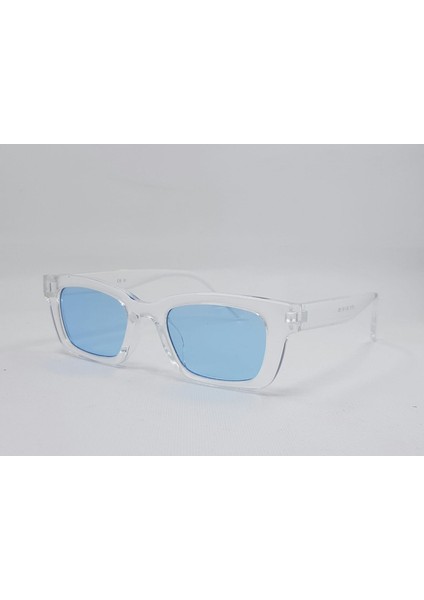 Geometrik Şeffaf Çerceve Mavi Cam Unisex Güneş Gözlüğü 2016 01 52-19-135 fiyatları