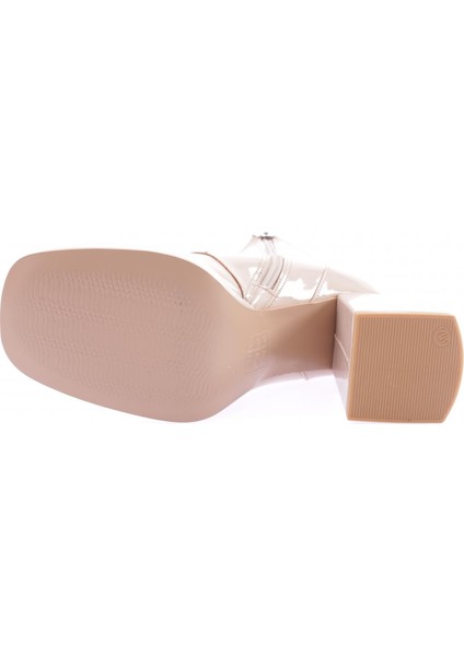 4065 Önden Bağcikli Yuvarlak Burun Kadin Topuklu Bot indirimleri