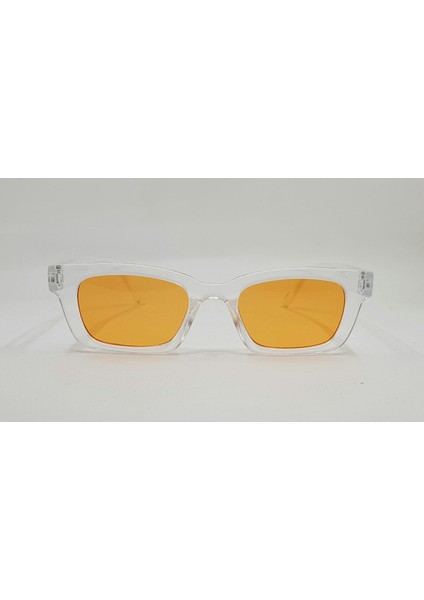 Geometrik Şeffaf Çerçeve Turuncu Cam Unisex Güneş Gözlüğü 2016 01 52-19-135 fiyatları