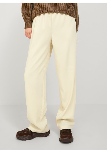 Yüksek Bel Mom Fit Krem Kadın Pantolon 12200751 modelleri