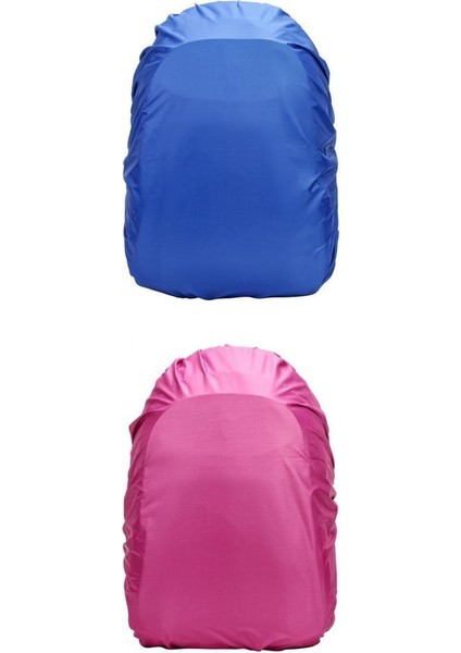 Yürüyüş Kampı Seyahati Için Yağmur Örtüsü Ile 2 Adet Sırt Çantası Su Geçirmez (Yurt Dışından)