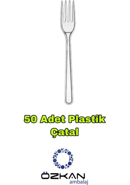 3 Gözlü Köpük Tabak - Plastik Çatal,kaşık - Karton Bardak Eko SET(50LI Set)