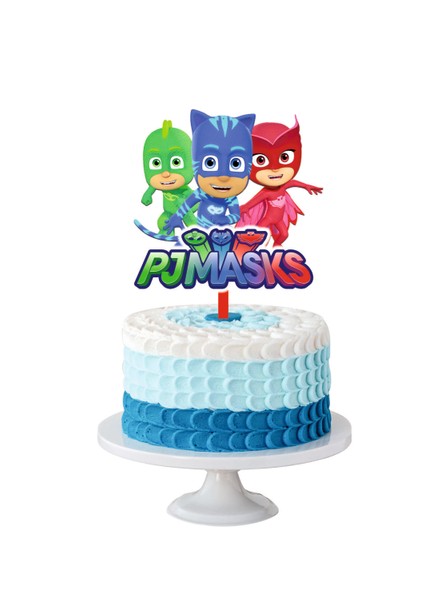 Pijamaskeliler 8 Kişilik Doğum Günü Seti Pjmask modelleri