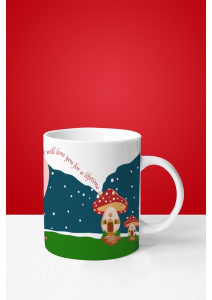 Sevgililer Günü Love You Bardak Altlıklı Kupa Bardak modelleri