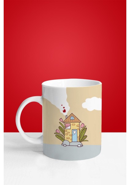 Sevgililer Günü Love Stinks Bardak Altlıklı Kupa Bardak fiyatları