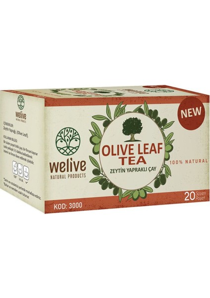 Welıve Zeytin Yapraklı 20 Süzen Poşet