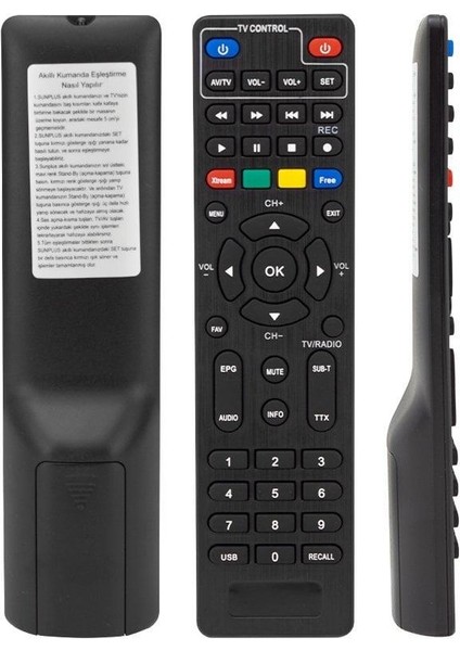 Sunplus Astra Falcon Full Hd Uydu Alıcı Kumanda