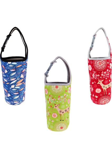 3pcs Neopren Tumbler Taşıyıcı Tutucu Kahve Kupa Çanta Kamp Balık Yeşili Için Kovan Kovası (Yurt Dışından)