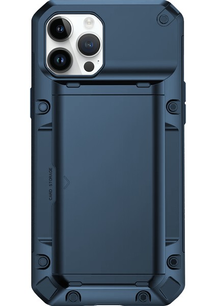 iPhone 14 Pro Max Slide Armor Kılıf Blue