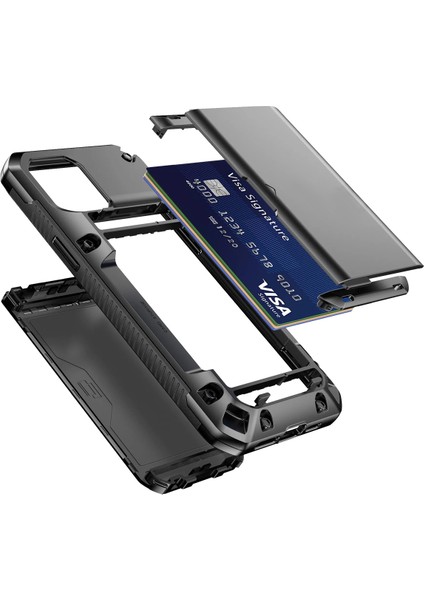 Buff iPhone 14 Pro Slide Armor Kılıf Black