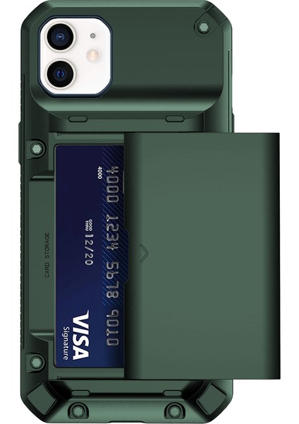 iPhone 11 Slide Armor Kılıf Dark Green