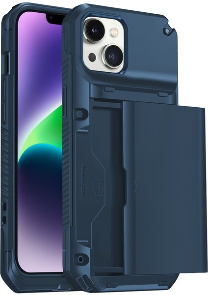 Buff iPhone 14 Plus Slide Armor Kılıf Blue