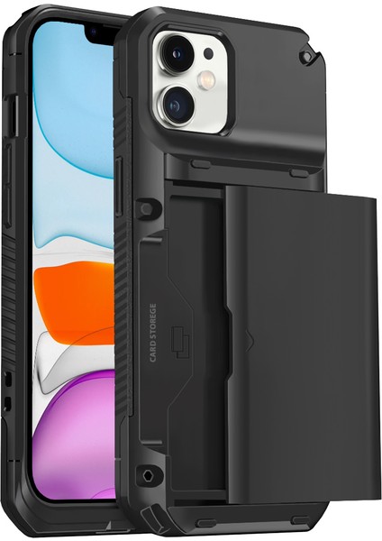 iPhone 11 Slide Armor Kılıf Black