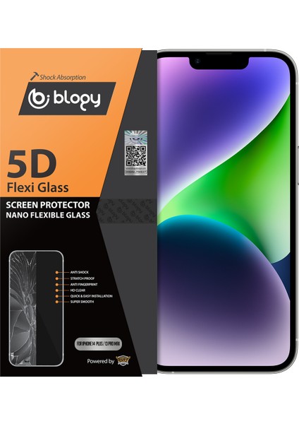 iPhone 14 Plus Flexi 5d Ekran Koruyucu