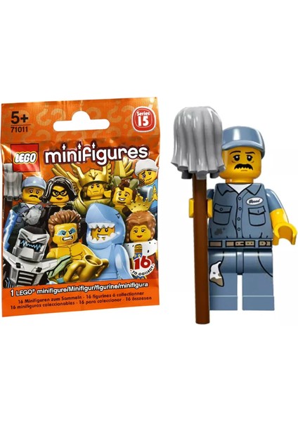 71011 Minifigür Seri 15 - Janitor